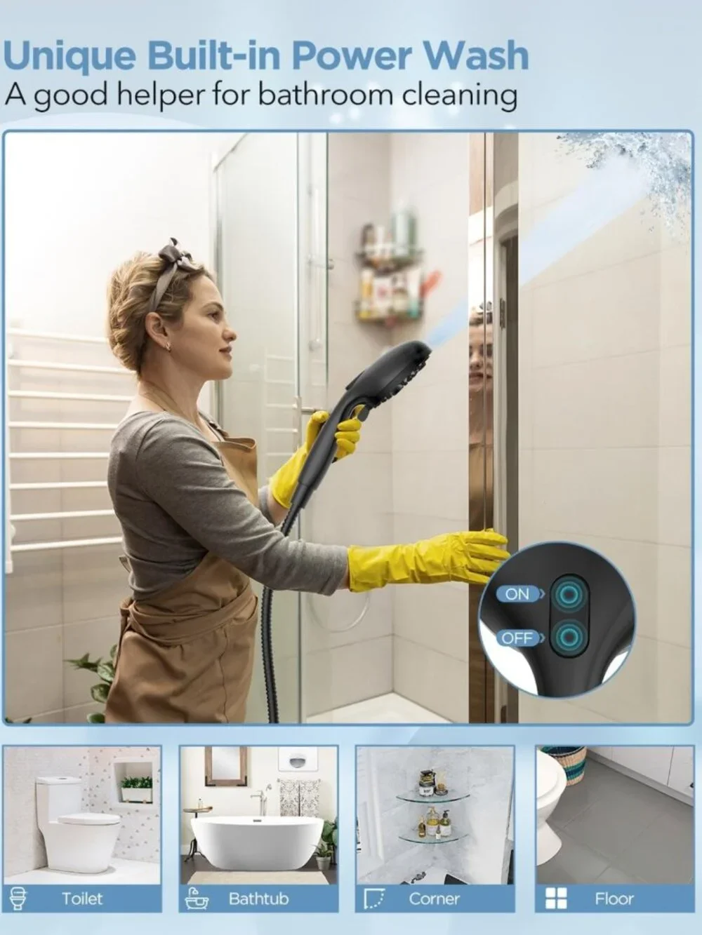 Filtered Handheld Shower Head Combo - Matte Black, 10 Modes, High Pressure Spa